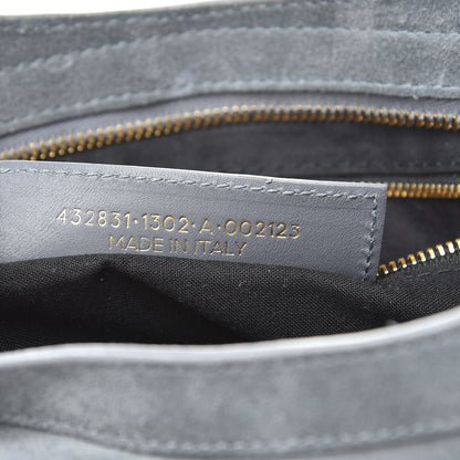 Balenciaga Baby Daim Suede Gold Metallic Edge Hardware City Gris Plomb 7 of 12