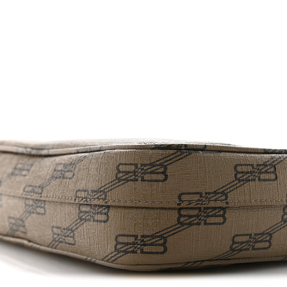 Balenciaga Coated Canvas BB Monogram Medium Signature Camera Bag Beige Brown 10 of 12