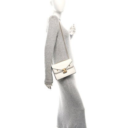 Fendi Vitello Vienna Glazed Fabric FF 1974 Monster Eyes Small Bag Bug Chain Bag Ice Tobacco Moro 2 of 10