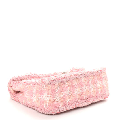Chanel Tweed Braid Mini Reissue Square Flap Pink White 4 of 11