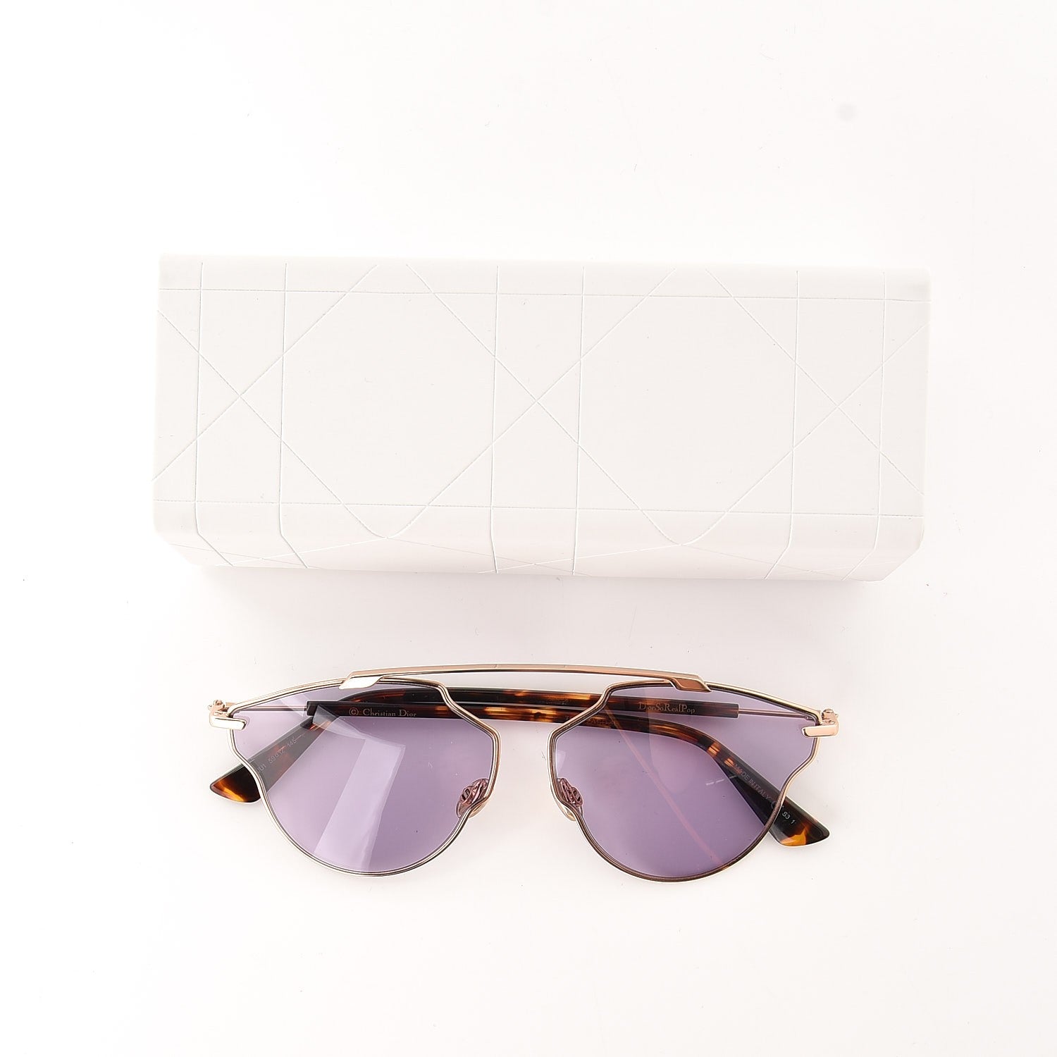 Christian Dior So Real Pop Sunglasses Rose Gold Purple 9 of 9
