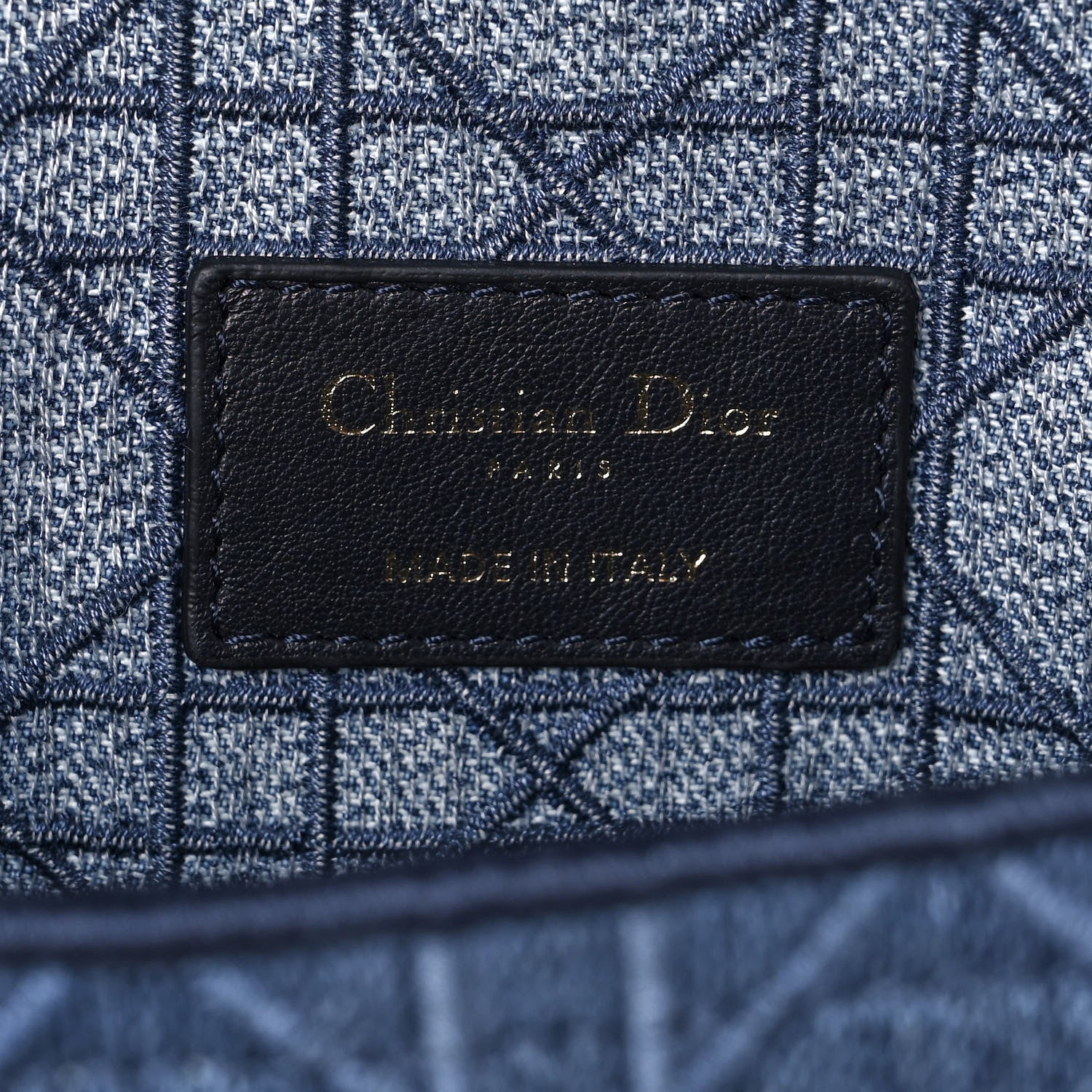 Christian Dior Denim Cannage Small Caro Bag Blue 6 of 11