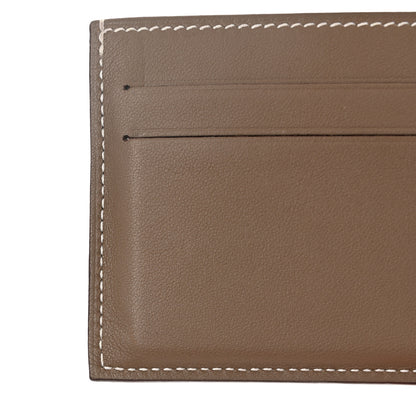 Hermes Swift Citizen Twill Card Case Etoupe 12 of 14