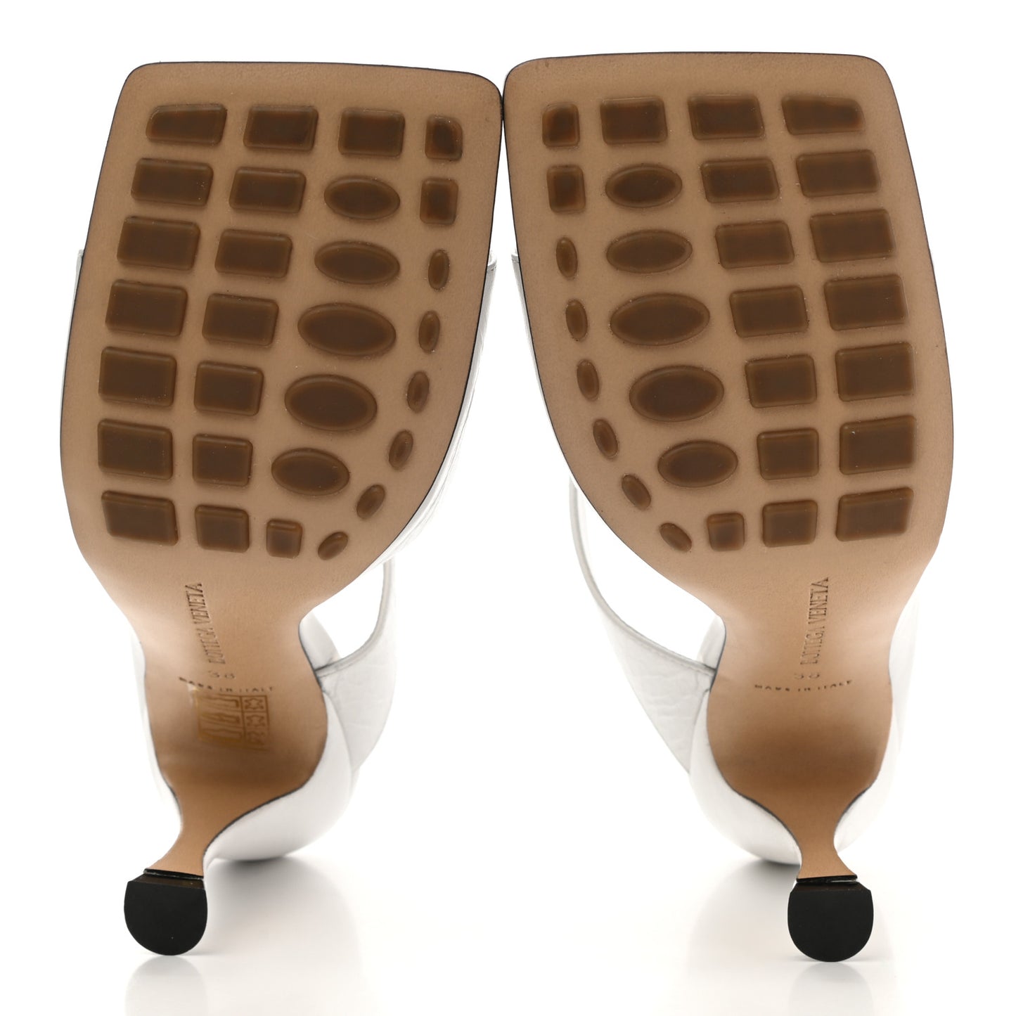 Nappa Crunch Lux Sandals 38 Optic White