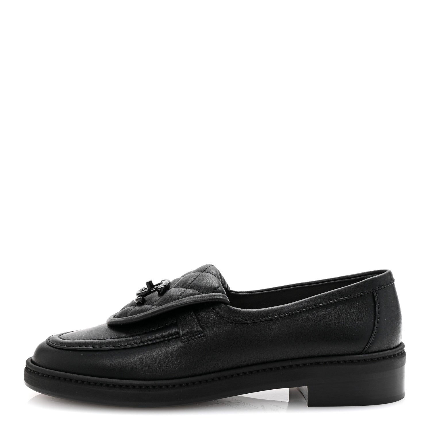 Chanel Lambskin Quilted CC Turnlock Loafers 36 Black 1 of 10