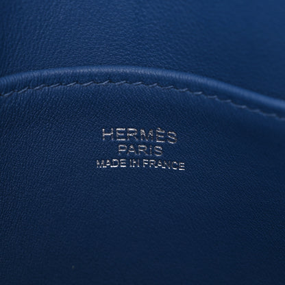 Hermes Evercolor Swift Sac Licol 17 Bleu Brighton White Black 6 of 13