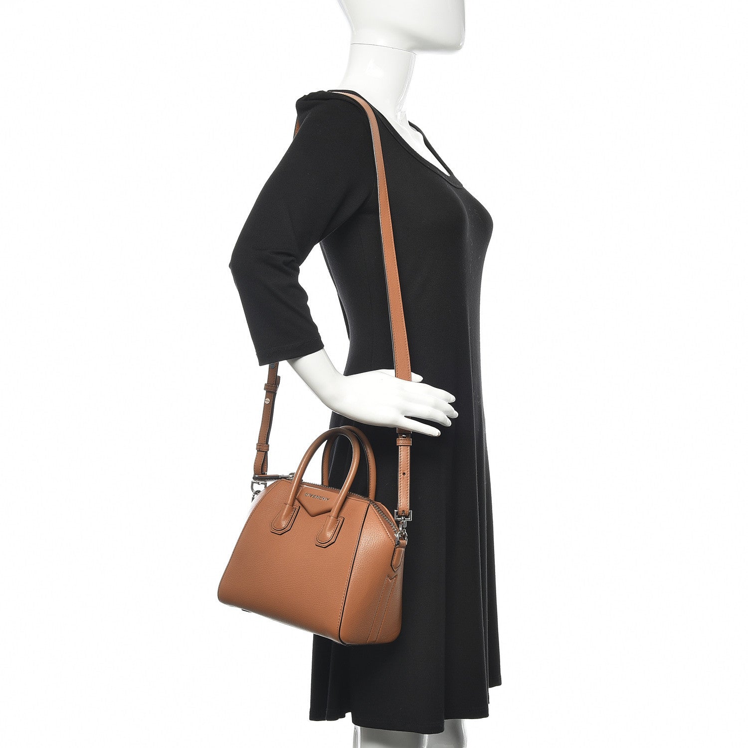 Givenchy Sugar Goatskin Mini Antigona Caramel 2 of 16