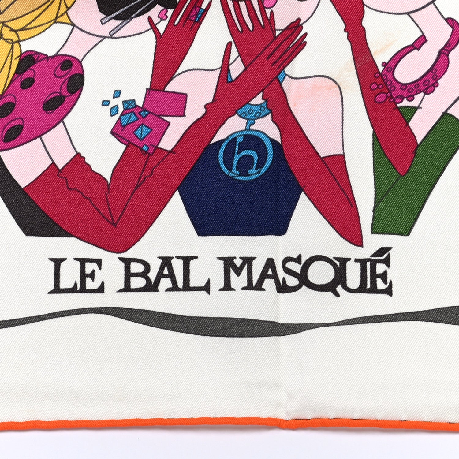 Hermes Silk Le Bal Masque Scarf 70 3 of 5