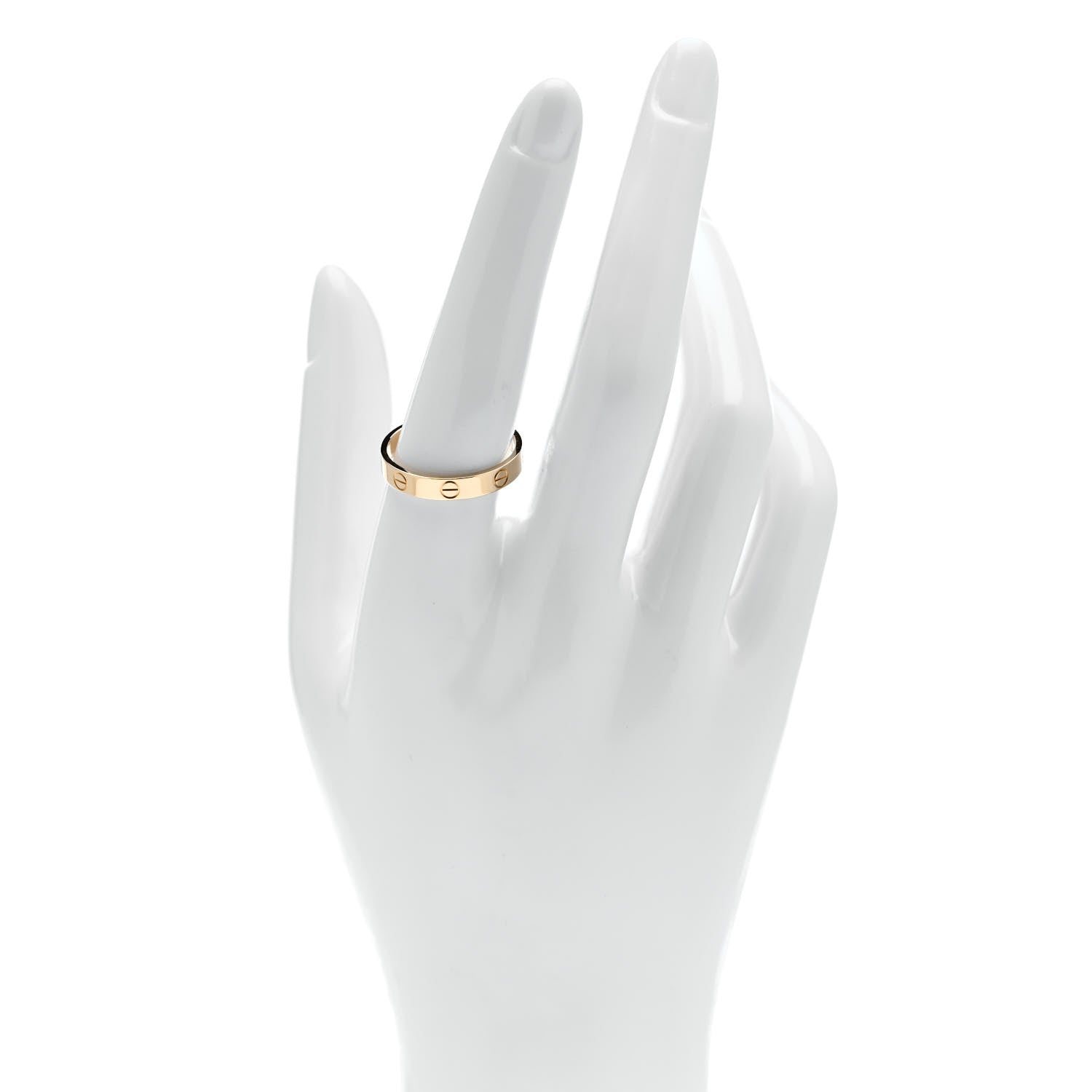Cartier 18K Yellow Gold 3.5mm LOVE Wedding Band Ring 58 8.5 2 of 4
