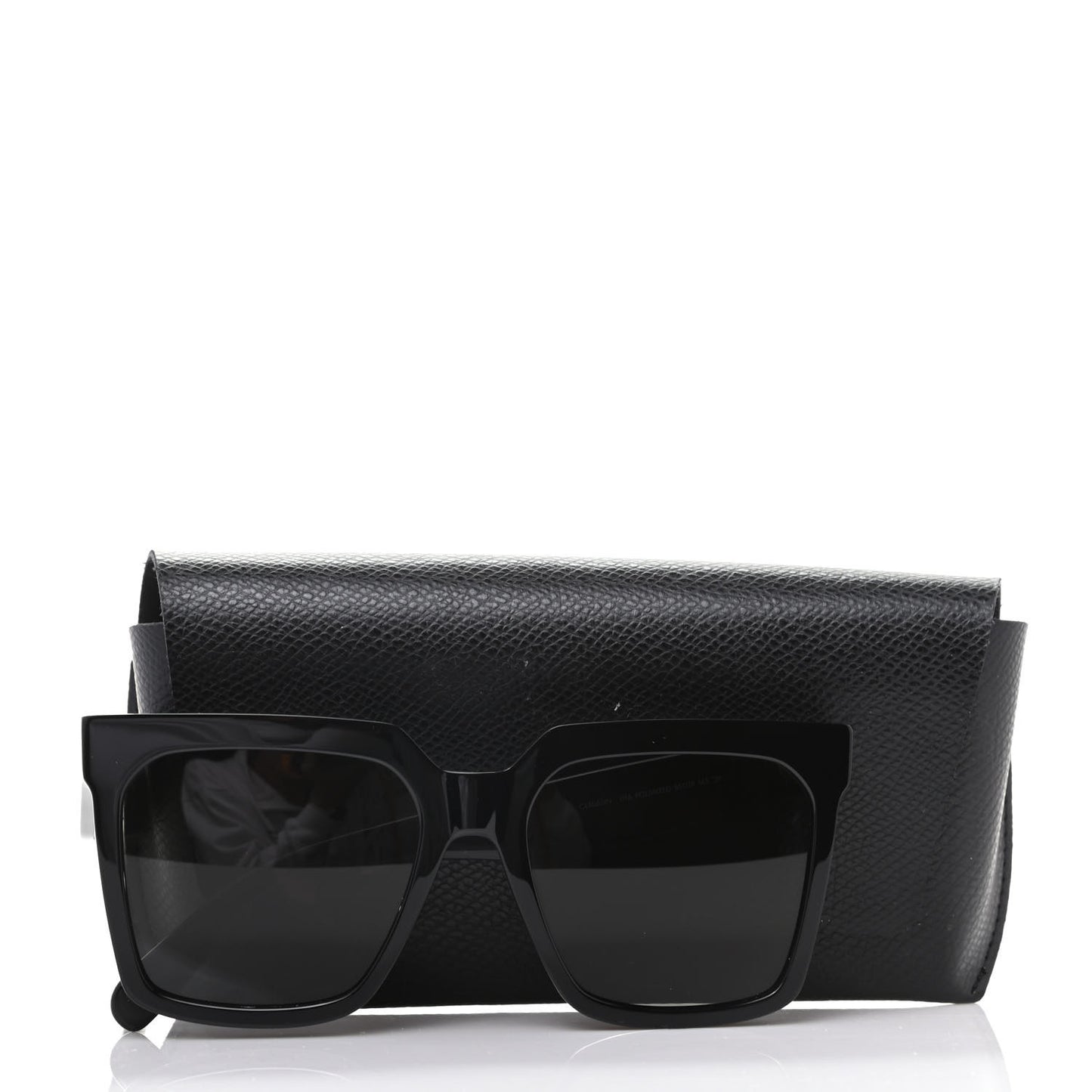 Acetate Polarized Oversized Sunglasses CL4055IN Black
