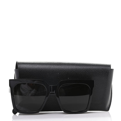 Celine Acetate Polarized Oversized Sunglasses CL4055IN Black 7 of 7