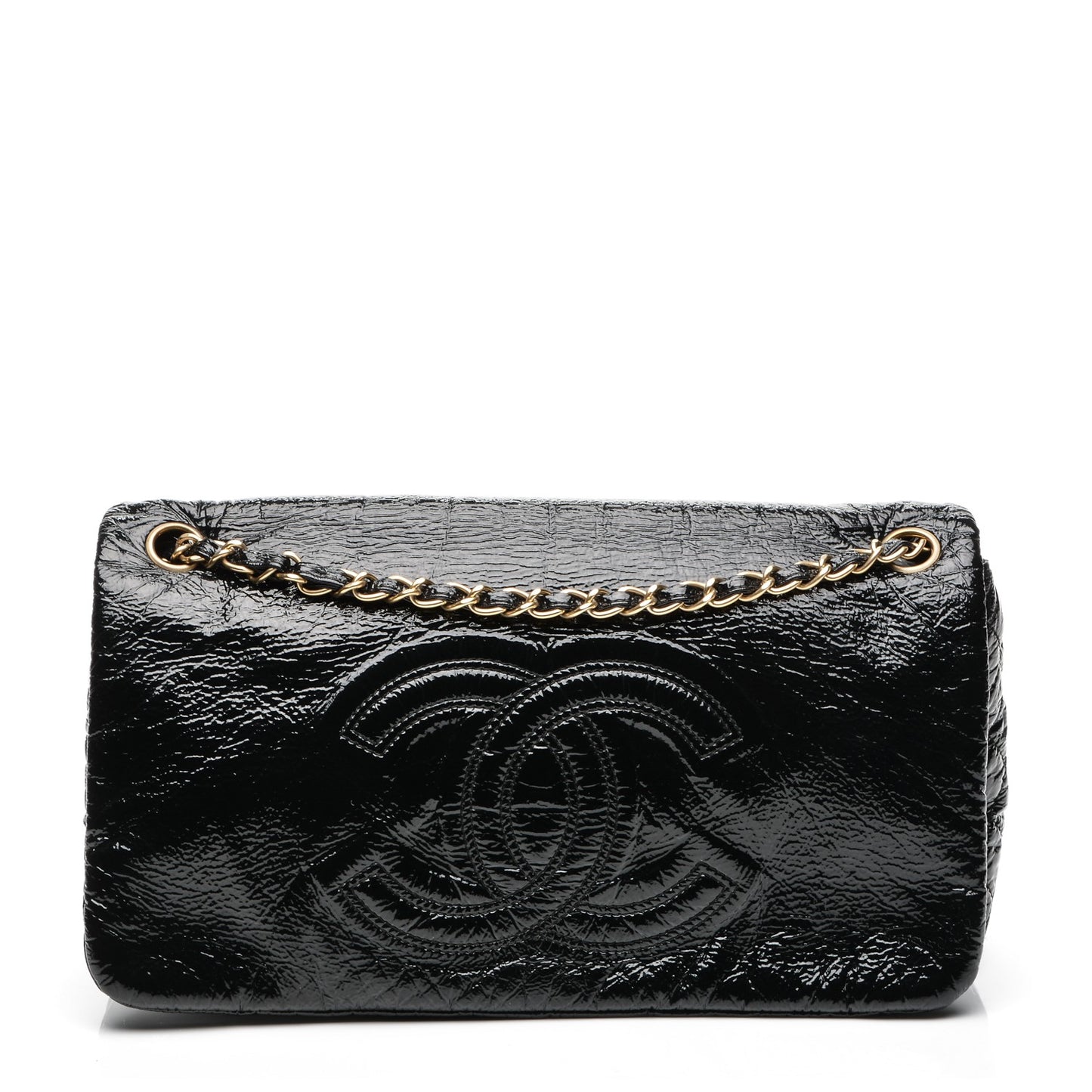 Vinyl Medium Rock and Chain Flap Black