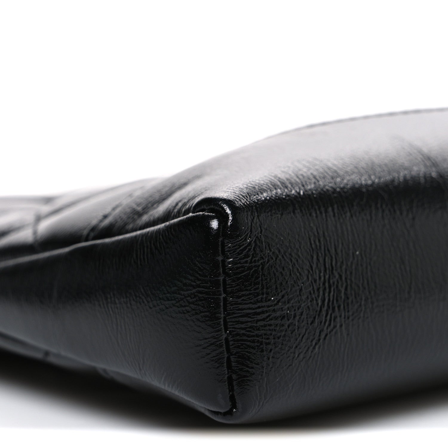 Chanel Shiny Crumpled Calfskin Quilted Nano 31 Shopping Bag Black 9 of 10