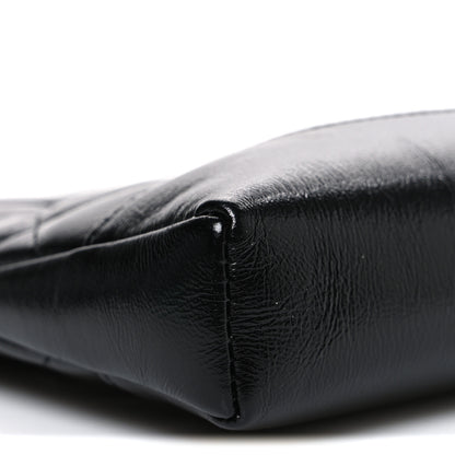 Chanel Shiny Crumpled Calfskin Quilted Nano 31 Shopping Bag Black 9 of 10