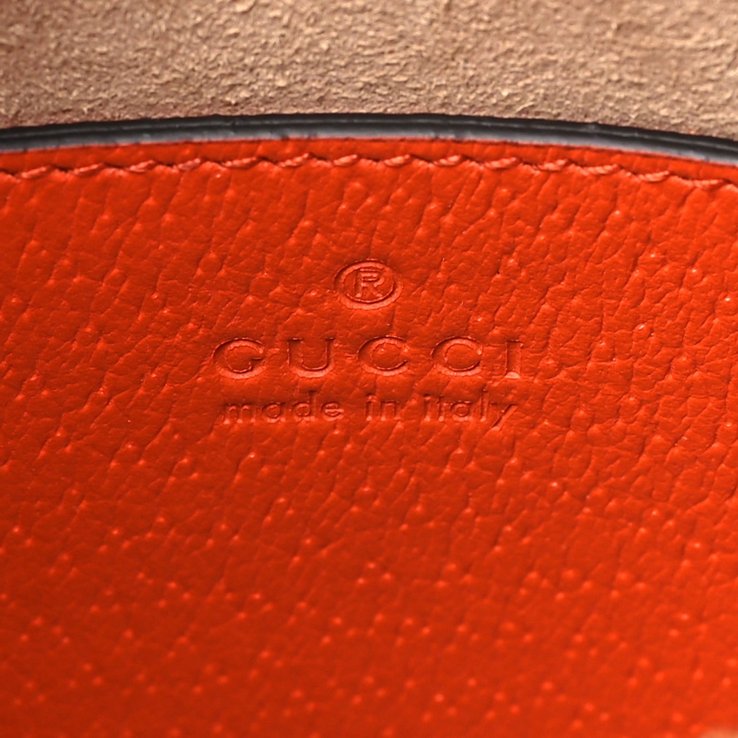 Textured Dollar Calfskin Mini Diana Dome Tote Bag Deep Orange Spicy Cyclamin