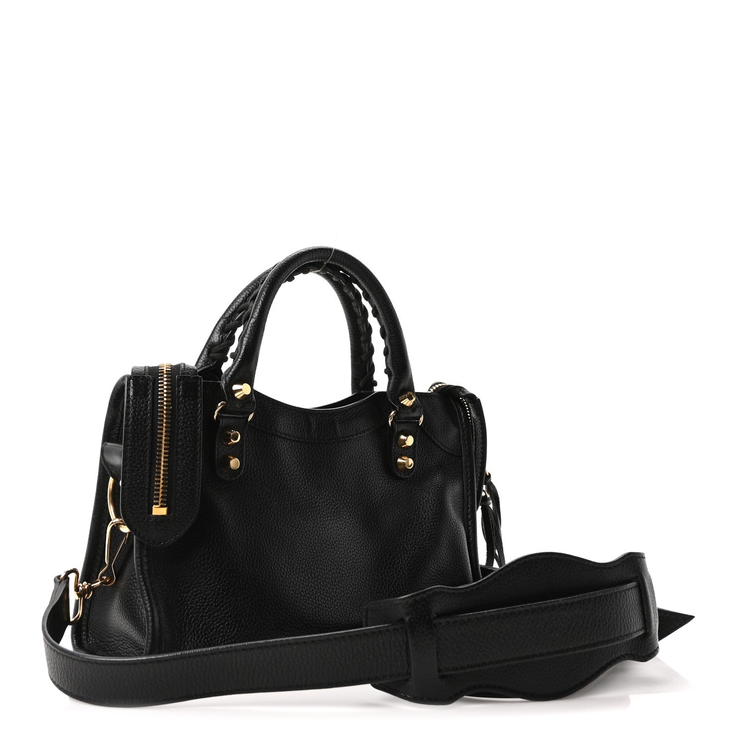 Balenciaga Agneau Classic Gold Hardware Mini City Black 4 of 11