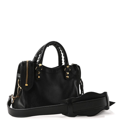 Balenciaga Agneau Classic Gold Hardware Mini City Black 4 of 11