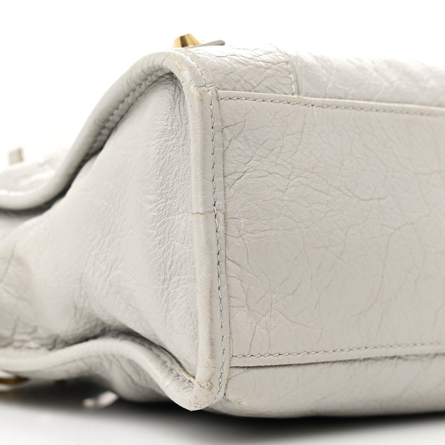 Agneau Classic Gold Hardware S City Gris Nuage