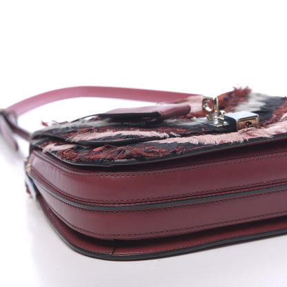 Valentino Garavani Calfskin Piper Feather Joylock Flap Messenger Bag Red 8 of 9