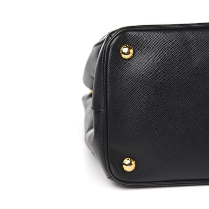 Prada Saffiano Medium Galleria Double Zip Tote Black 11 of 12