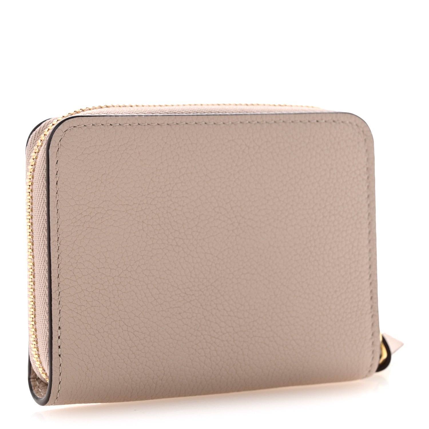 Louis Vuitton Calfskin Lockme Zippy Coin Purse Greige 3 of 8