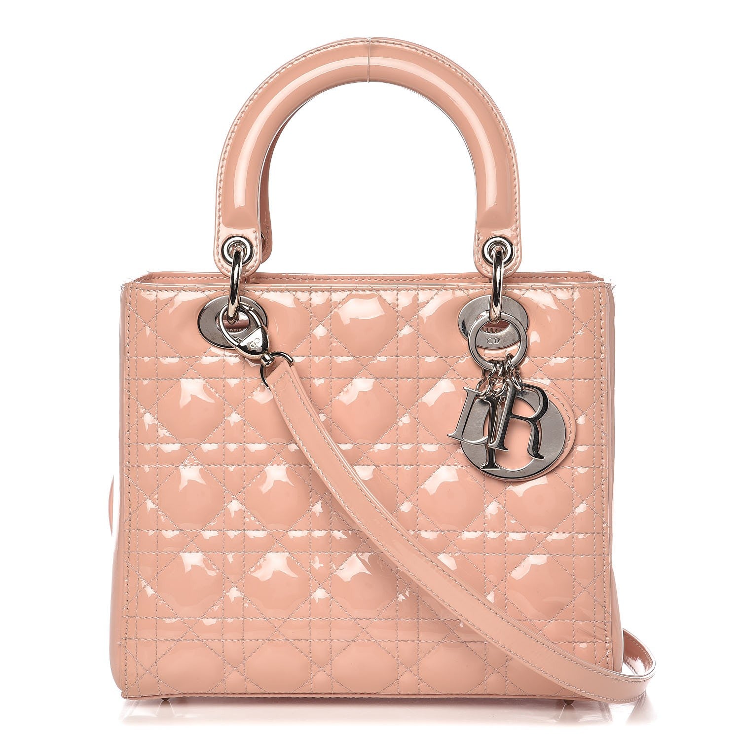 Christian Dior Patent Cannage Medium Lady Dior Pale Pink 1 of 7