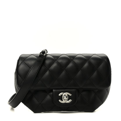 Chanel Calfskin Quilted CC Uniform Flap Belt Bag Black 1 of 10