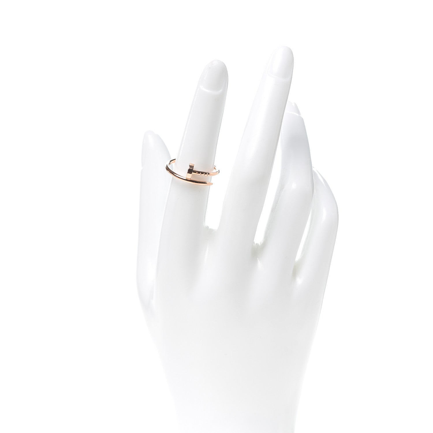 Cartier 18K Pink Gold Small Juste Un Clou Ring 53 6.5 2 of 6