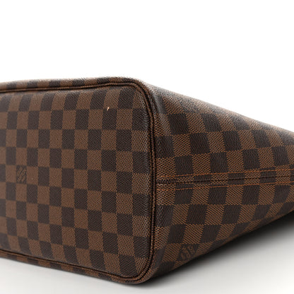 Louis Vuitton Damier Ebene Neo Neverfull MM Rose Ballerine 9 of 12