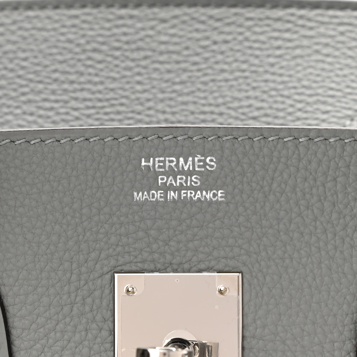 Hermes Togo Bi-Color Birkin 35 Gris Mouette Bleu Agate 6 of 12