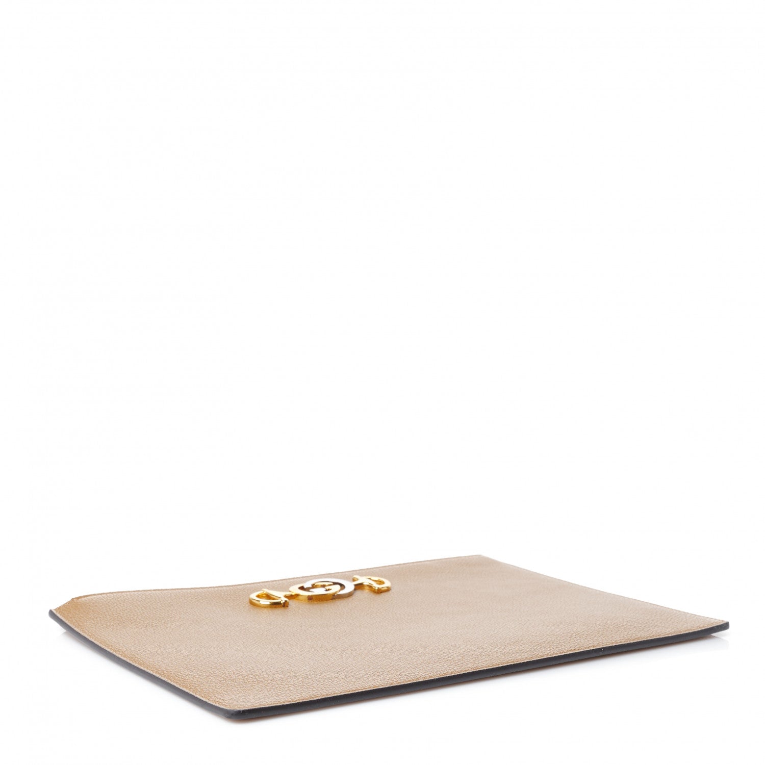 Gucci Grainy Calfskin Zumi Zip Pouch Friky Taupe 4 of 10