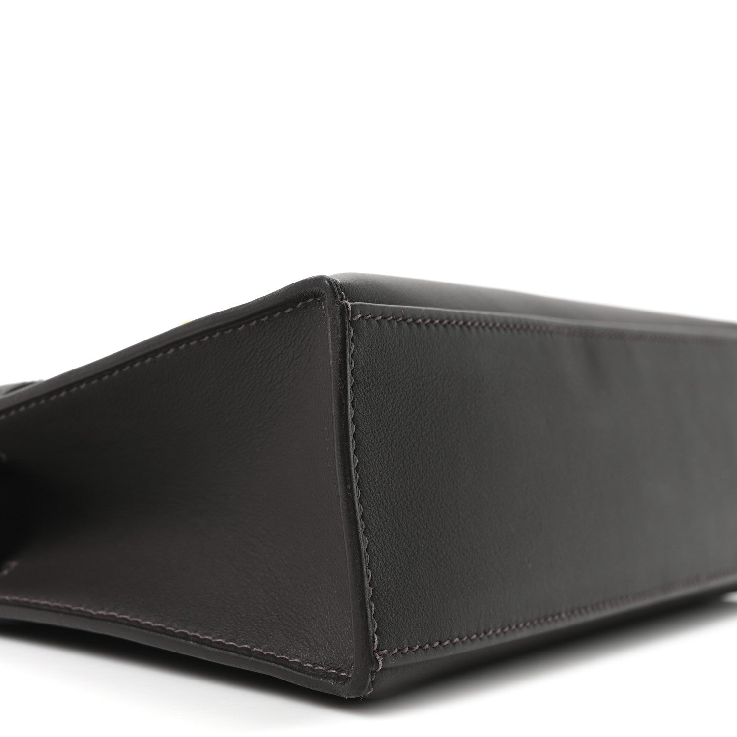 Hermes Swift Kelly Pochette Clutch Bai Brun 8 of 9