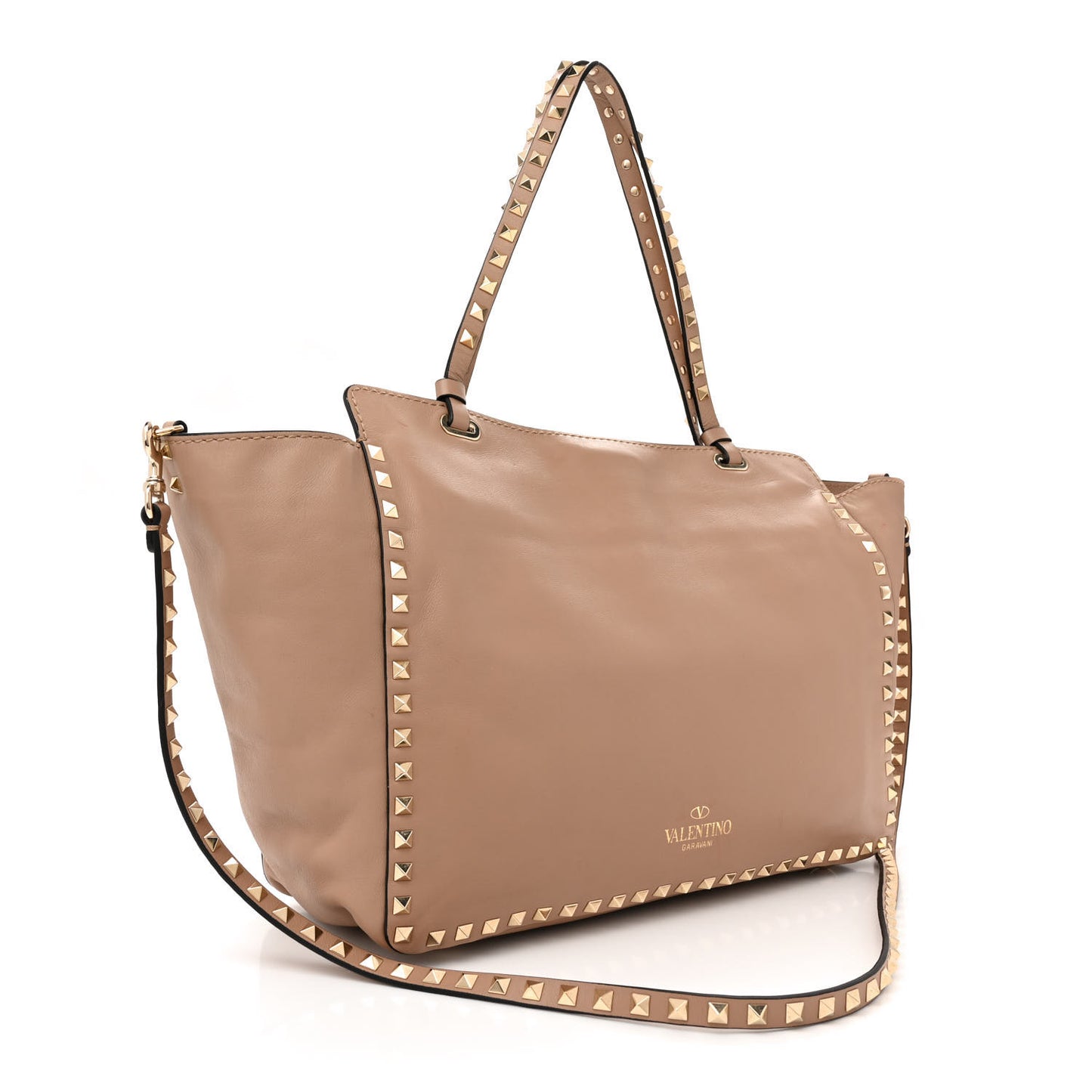 Vitello Medium Rockstud Tote Alpaca