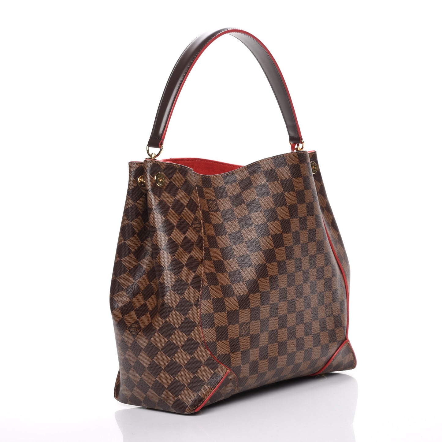 Damier Ebene Caissa Hobo Cherry