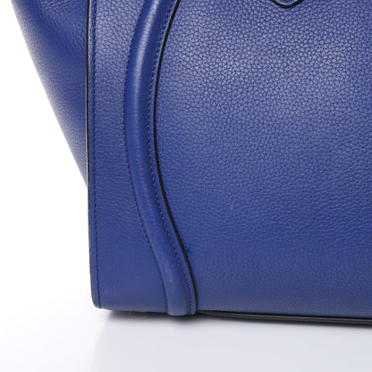 Celine Drummed Calfskin Mini Luggage Indigo 16 of 21