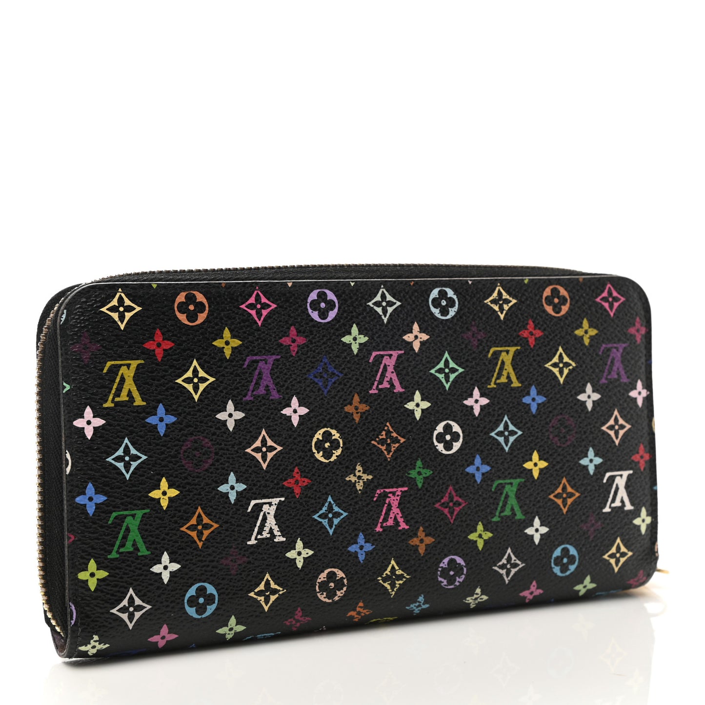 Monogram Multicolor Zippy Wallet Black Violet