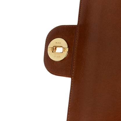 Chanel Lambskin Quilted Medium Double Flap Brown 6 of 14
