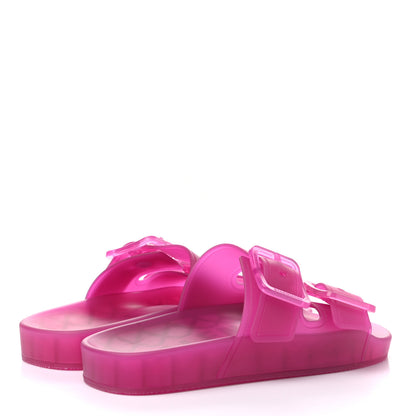 Balenciaga Technical Polyurethane Mallorca Slide Sandals 36 Pink 4 of 7
