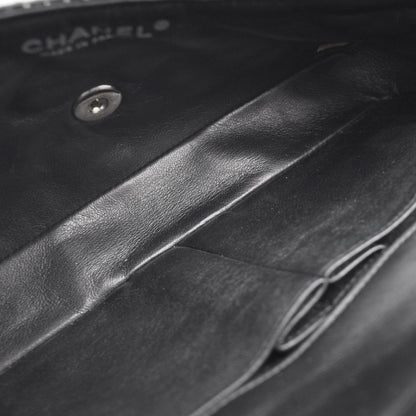 Chanel Lambskin Perforated East West Flap Black 6 of 11