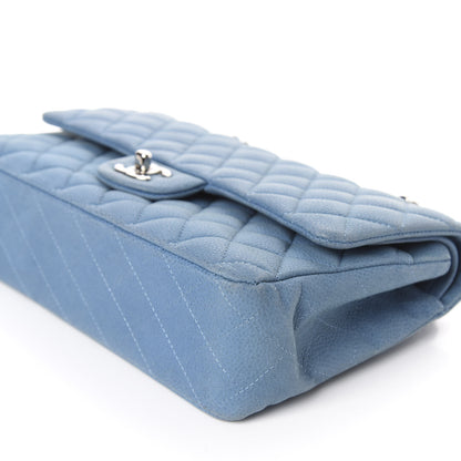 Chanel Iridescent Caviar Quilted Medium Double Flap Blue 6 of 9