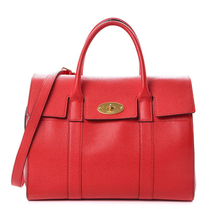 Mulberry Small Classic Grain Calfskin New Bayswater Fiery Red 1 of 8