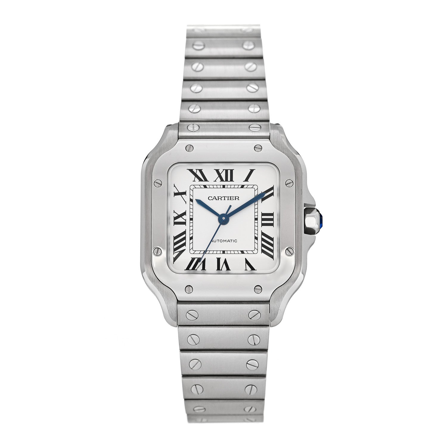 Cartier Stainless Steel 35mm Santos de Cartier Automatic Watch 1 of 5