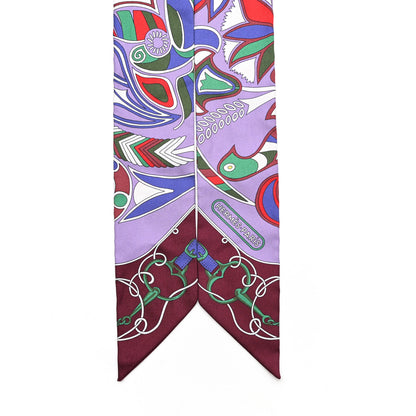 Hermes Silk Folklore Twilly 2 of 4