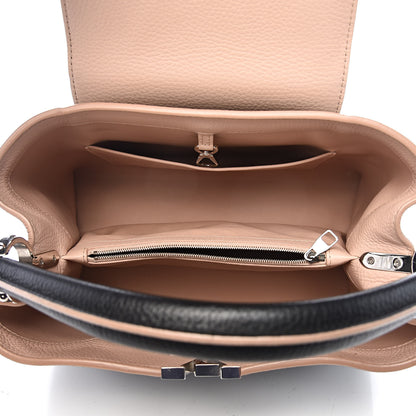 Louis Vuitton Taurillon Capucines MM Black Petale 5 of 10