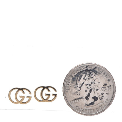 Gucci 18K Yellow Gold GG Tissue Stud Earrings 2 of 4