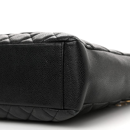 Chanel Caviar Quilted Petit Shopping Tote PST Black 10 of 11