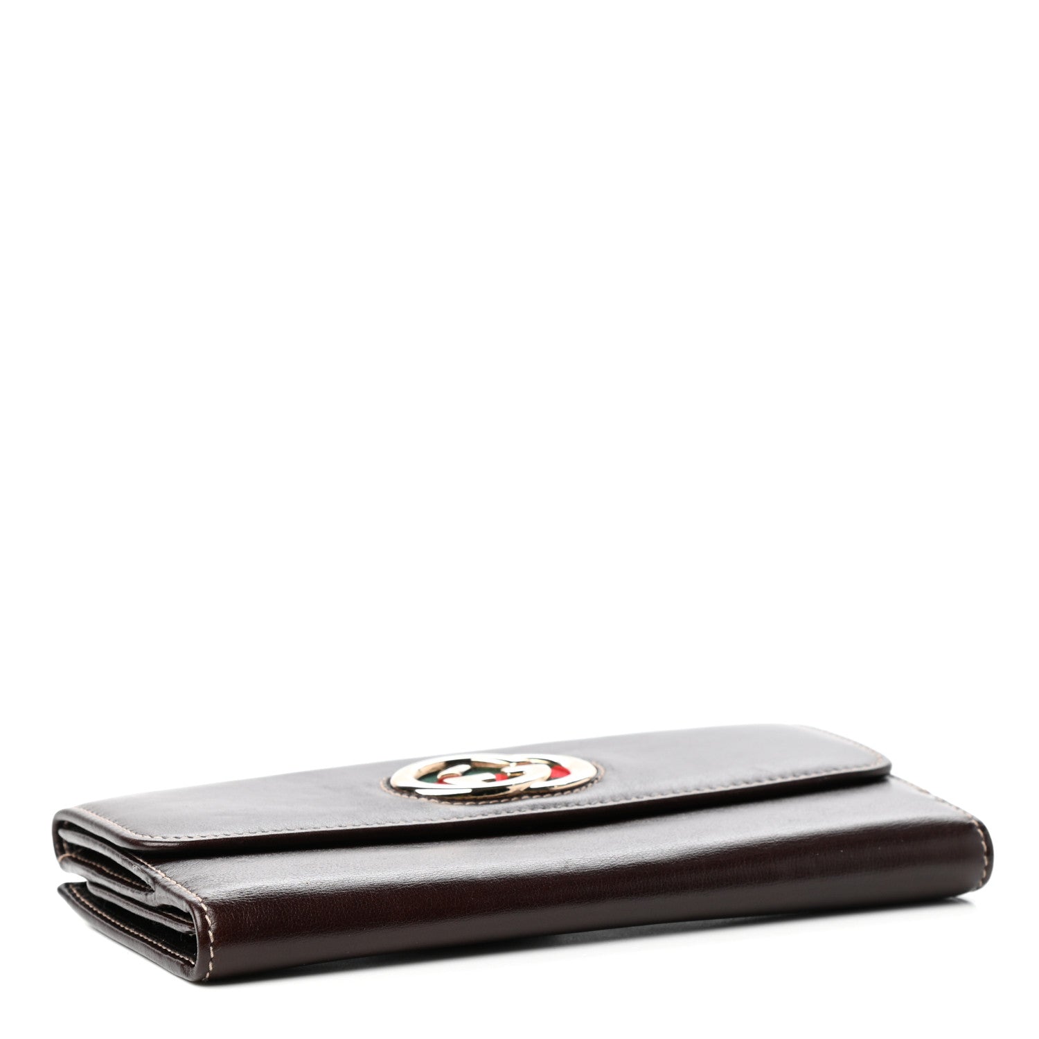 Gucci Calfskin Britt Continental Wallet Brown 4 of 6