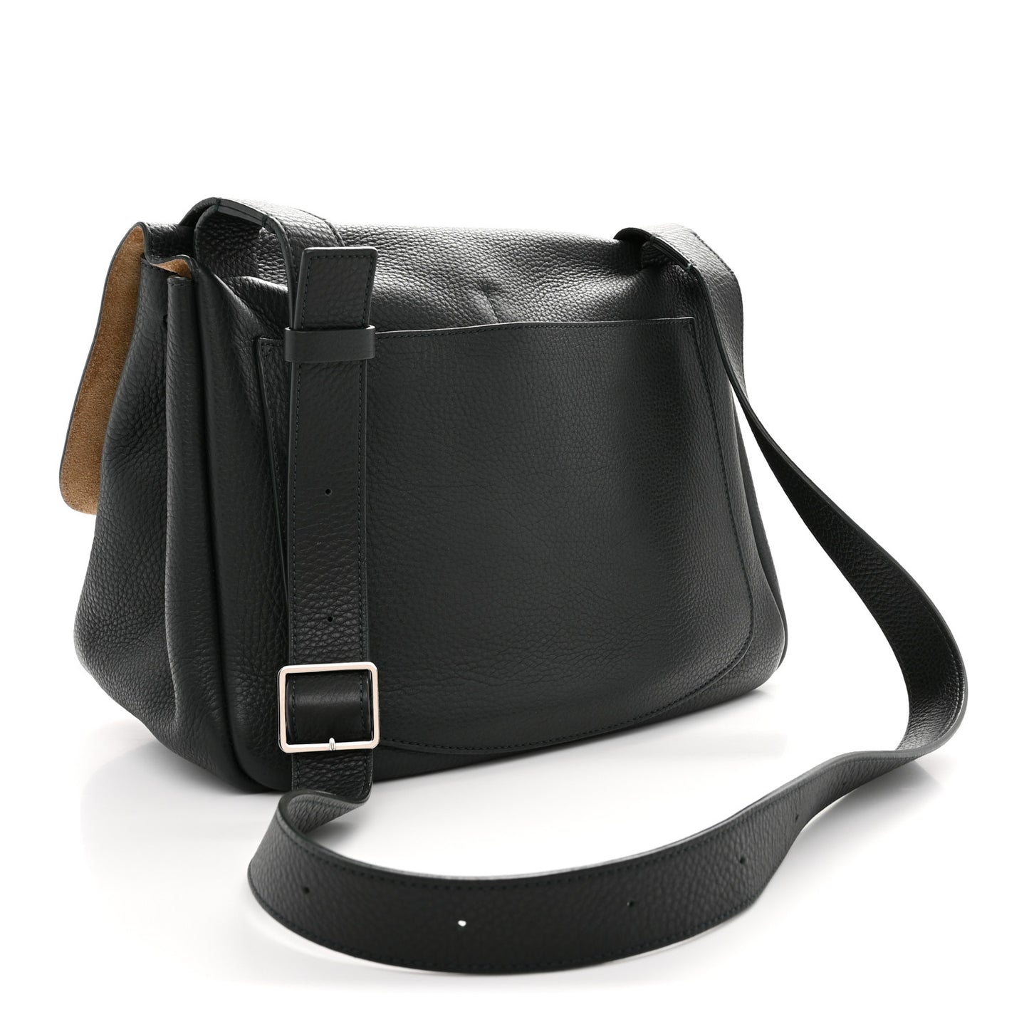 Calfskin Small Mail Bag Bottle Green