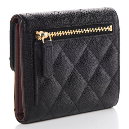 Chanel Caviar Quilted Compact Flap Wallet Black 3 of 8