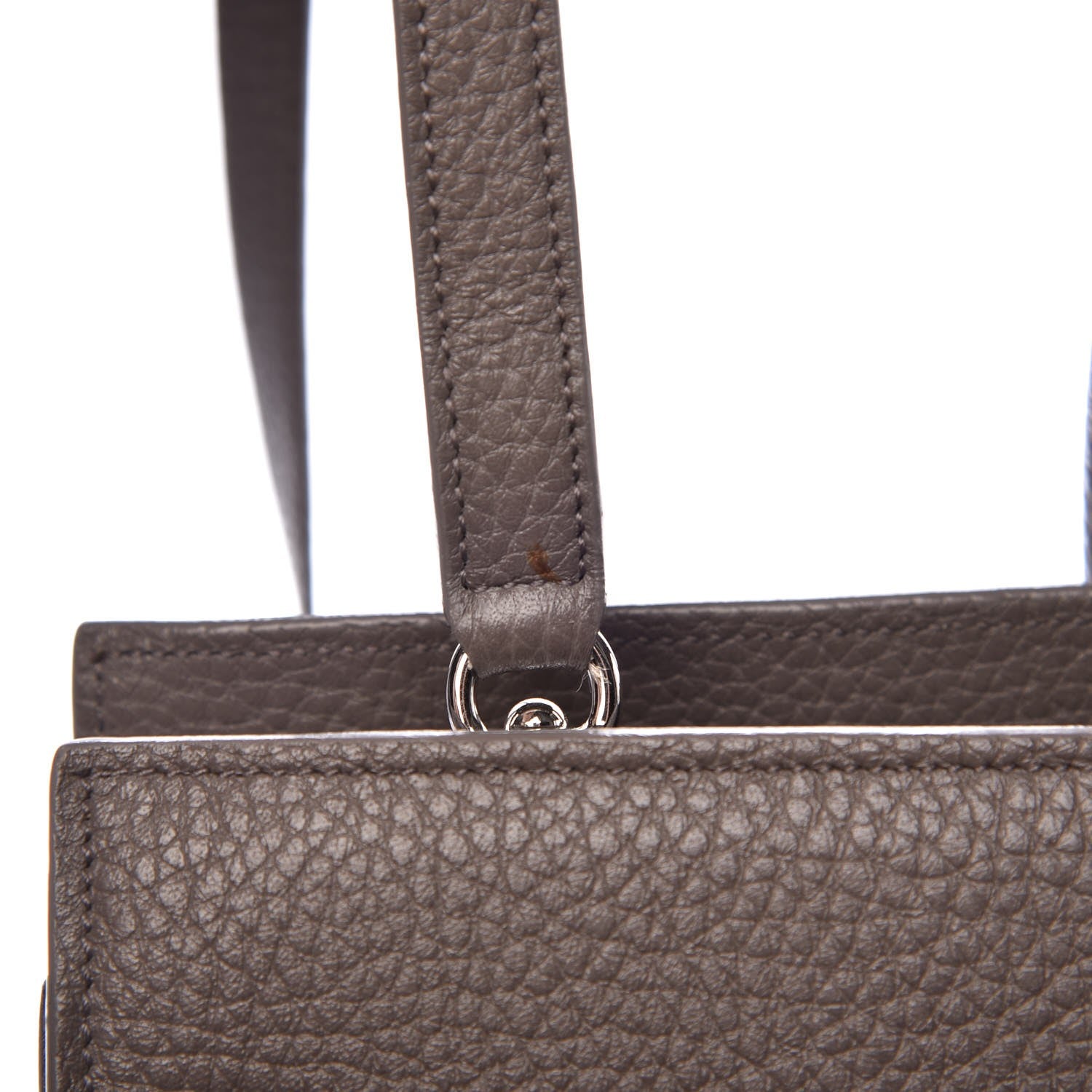 Saint Laurent Grained Calfskin Small Sac De Jour Fog 23 of 26